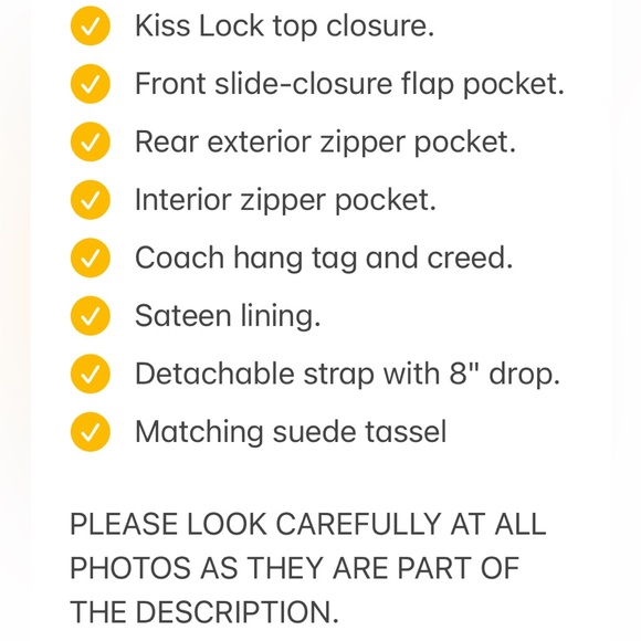 RARE Coach Collector's Item Vintage RARE (Host Pick) - Picture 12 of 14